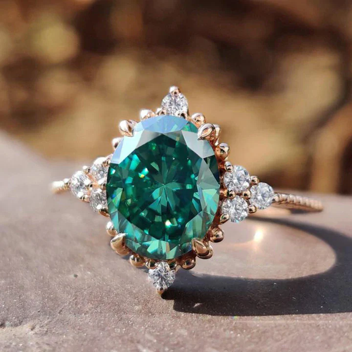 Luminaria Vintage Paraiba Tourmaline Engagement Ring In Sterling Silver